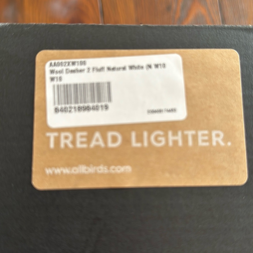 Brand New allbirds white wool dasher shoes 10W
